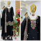 Elegant Chinon Silk Embroidered Suit Set for Festive and Wedding Wear