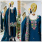 Elegant Chinon Silk Embroidered Suit Set for Festive and Wedding Wear