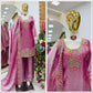 Elegant Chinon Silk Embroidered Suit Set for Festive and Wedding Wear