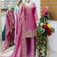 Elegant Chinon Silk Embroidered Suit Set for Festive and Wedding Wear