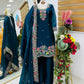 Elegant Chinon Silk Embroidered Suit Set for Festive and Wedding Wear
