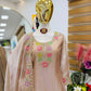 Elegant Chinon Silk Embroidered Suit Set for Festive and Wedding Wear