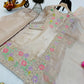 Elegant Chinon Silk Embroidered Suit Set for Festive and Wedding Wear