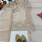 Elegant Chinon Silk Embroidered Suit Set for Festive and Wedding Wear