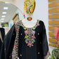 Elegant Chinon Silk Embroidered Suit Set for Festive and Wedding Wear