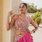 Pink Vichitra Silk Tassel Lehenga Choli