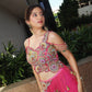 Pink Vichitra Silk Tassel Lehenga Choli