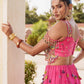 Pink Vichitra Silk Tassel Lehenga Choli