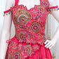 Pink Vichitra Silk Tassel Lehenga Choli