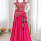 Pink Vichitra Silk Tassel Lehenga Choli