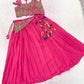 Pink Vichitra Silk Tassel Lehenga Choli