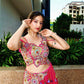Pink Vichitra Silk Tassel Lehenga Choli