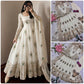 Peacock Feather Embroidered Anarkali Set