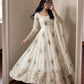 Peacock Feather Embroidered Anarkali Set
