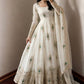 Peacock Feather Embroidered Anarkali Set