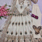 Peacock Feather Embroidered Anarkali Set