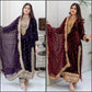 Viscose Velvet Embroidered Party Wear Set