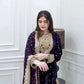 Viscose Velvet Embroidered Party Wear Set