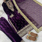 Viscose Velvet Embroidered Party Wear Set