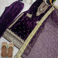 Viscose Velvet Embroidered Party Wear Set