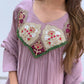 Mul Chanderi Anarkali with Embroidered Yoke
