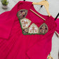 Mul Chanderi Anarkali with Embroidered Yoke
