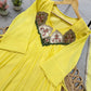 Mul Chanderi Anarkali with Embroidered Yoke