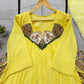 Mul Chanderi Anarkali with Embroidered Yoke