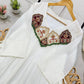Mul Chanderi Anarkali with Embroidered Yoke