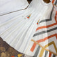 White Mul Cotton Anarkali Set with Dupatta