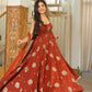 Rust Sequin Anarkali Suit with Dupatta