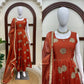 Rust Sequin Anarkali Suit with Dupatta