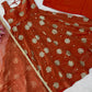 Rust Sequin Anarkali Suit with Dupatta