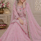 Blush Pink Embroidered Kurta Palazzo Set