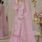 Blush Pink Embroidered Kurta Palazzo Set