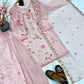 Blush Pink Embroidered Kurta Palazzo Set