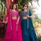 Designer Vichitra Silk Embroidered Lehenga Choli Set for Wedding and Festive Wear