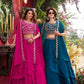 Designer Vichitra Silk Embroidered Lehenga Choli Set for Wedding and Festive Wear