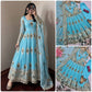 Peacock Feather Embroidered Anarkali Set