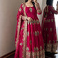 Peacock Feather Embroidered Anarkali Set