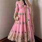 Peacock Feather Embroidered Anarkali Set
