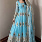 Peacock Feather Embroidered Anarkali Set