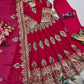 Peacock Feather Embroidered Anarkali Set