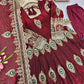Peacock Feather Embroidered Anarkali Set