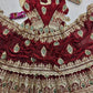 Peacock Feather Embroidered Anarkali Set