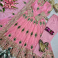 Peacock Feather Embroidered Anarkali Set