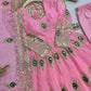 Peacock Feather Embroidered Anarkali Set