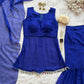 Royal Blue Georgette Sharara Suit Set