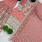 Designer Faux Georgette Embroidered Sharara Set