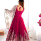 Designer Heavy Georgette Embroidered Party Wear Gown Set